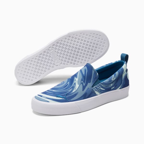 Bari Comfort Whirlpool Slip-On Women's Shoes, Lake Blue-Blazing Blue, extralarge