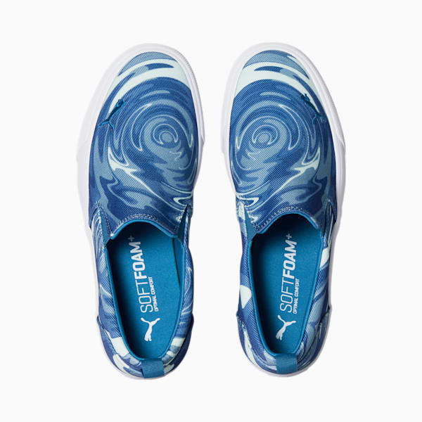 Bari Comfort Whirlpool Slip-On Women's Shoes, Lake Blue-Blazing Blue