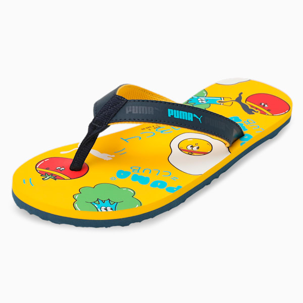 Hop Youth Flip Flops, Spectra Yellow-High Risk Red-Spellbound-PUMA White, extralarge-IND