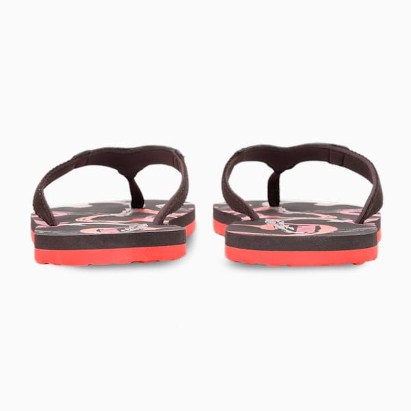 Venice Unisex Flip Flops, Sunset Pink-Fiery Coral-Dark Chocolate, extralarge-IND