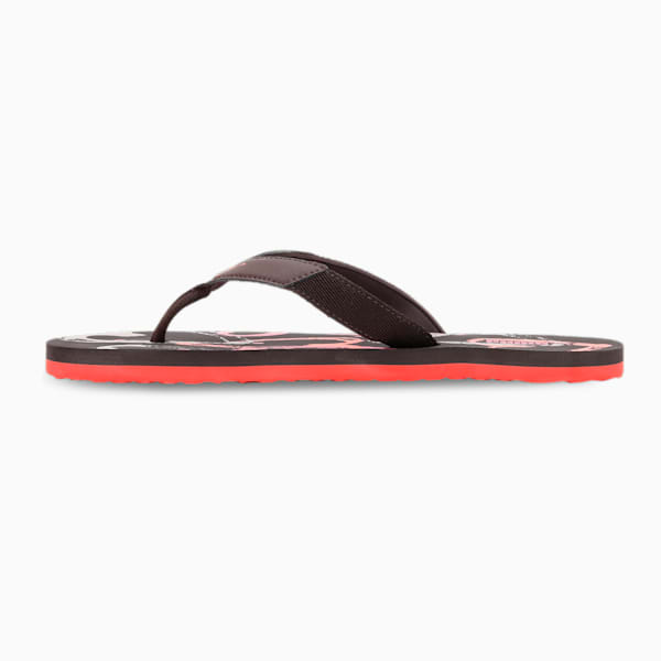 Venice Unisex Flip Flops, Sunset Pink-Fiery Coral-Dark Chocolate, extralarge-IND