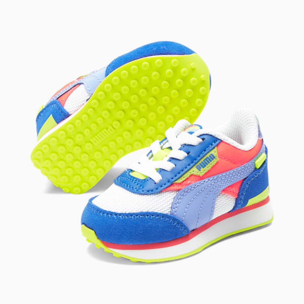 Future Rider Lollipop Toddlers' Shoes, PUMA White-Elektro Purple, extralarge