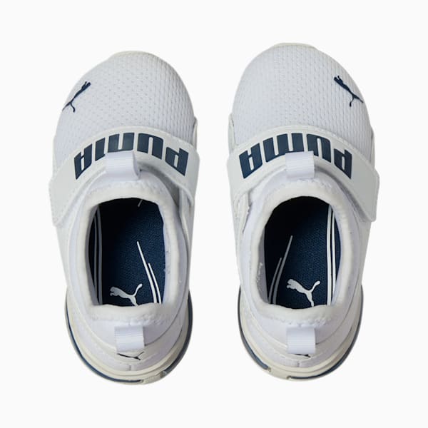 Axelion Slip-On Toddlers' Shoes, PUMA White-Marine Blue, extralarge