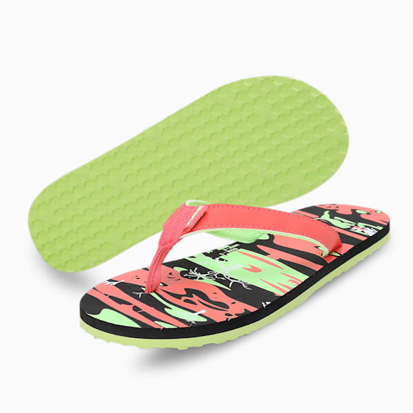 Jimmy Youth Flipflops, PUMA Black-Fiery Coral-Fizzy Apple, extralarge-IND