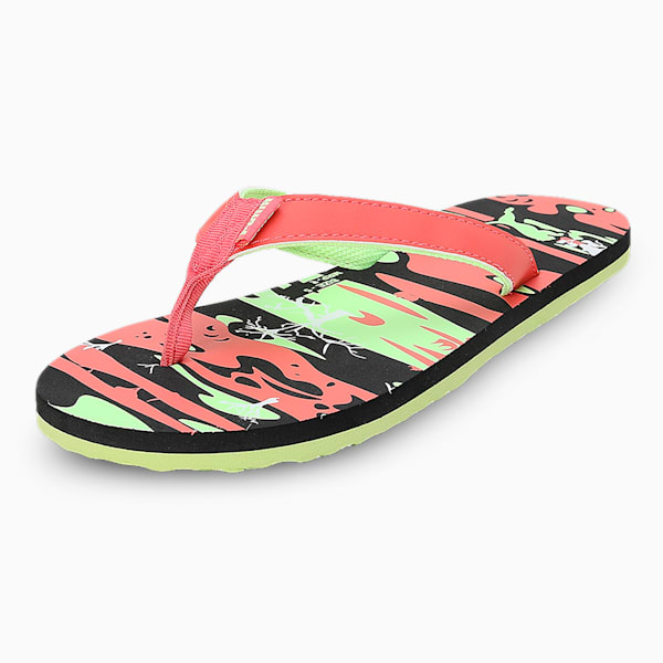 Jimmy Youth Flipflops, PUMA Black-Fiery Coral-Fizzy Apple, extralarge-IND