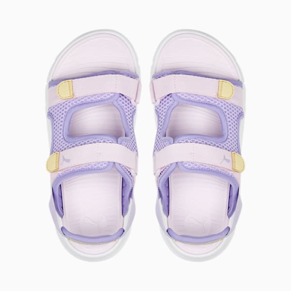 PUMA Evolve Youth Sandals, Vivid Violet-Pearl Pink-Light Straw, extralarge-IDN