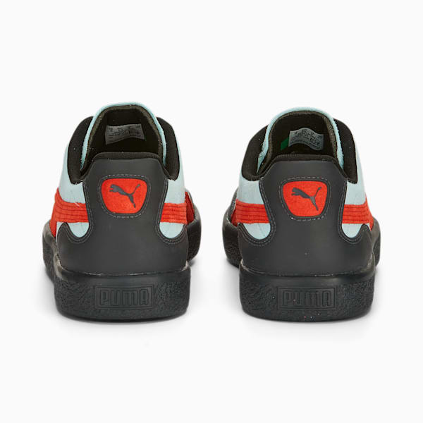 Zapatos deportivos de goma PUMA x PERKS AND MINI Clyde para hombre, Light Aqua-Warm Earth