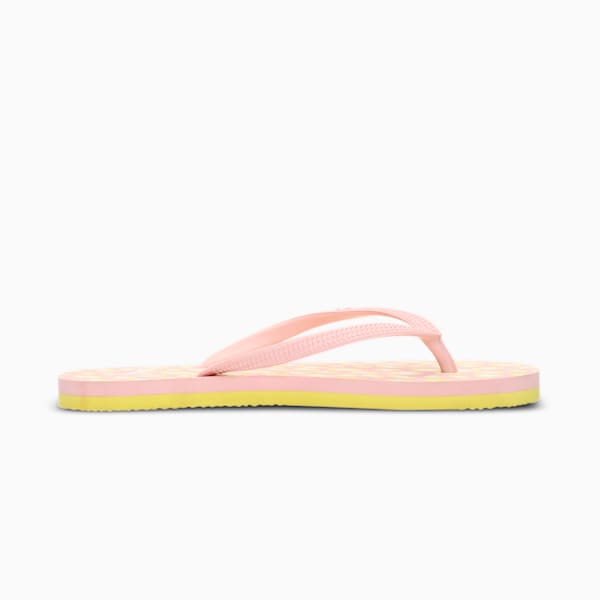 Livia Women's Flip Flops, Chalk Pink-Fresh Yellow-PUMA White, extralarge-IND