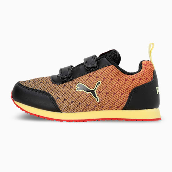 PUMA Sunny Kids' Lightweight Casual Shoes, High Risk Red-Yellow Pear-PUMA Black, extralarge-IND