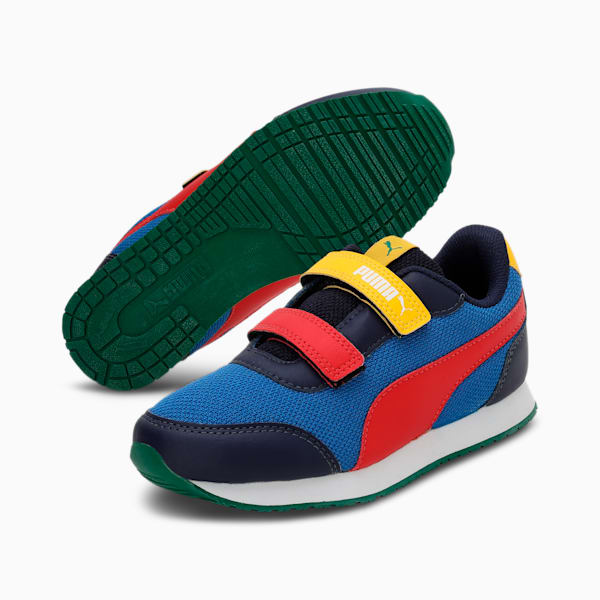 Axel Kid's Sneakers, PUMA Team Royal-Peacoat-Spectra Yellow-High Risk Red, extralarge-IND