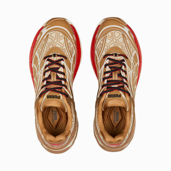 Velophasis Luxe Sport Sneakers, Frosted Ivory-Tiger's Eye, extralarge-IND