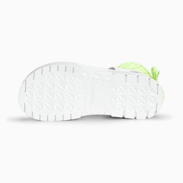 ウィメンズ メイズ サンダル レース POP, PUMA White-Fast Yellow, extralarge-JPN