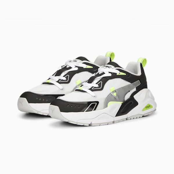 Trinomic Mira Tech Chrome Women's Sneakers, PUMA White-PUMA Black, extralarge-IND