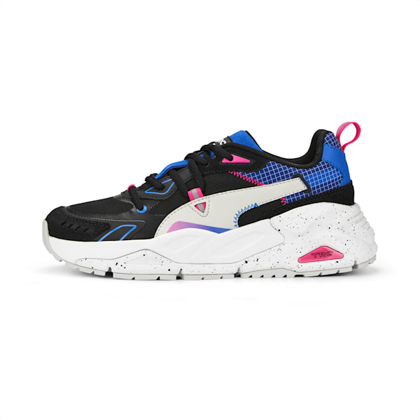 TRC Mira Tech Pop Women's Sneakers, PUMA Black-Royal Sapphire, extralarge-IND
