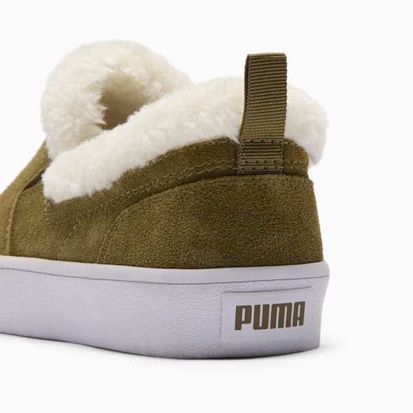Chaussures à enfiler en sherpa Bari Comfort Femme, Wild Willow-PUMA White, extralarge