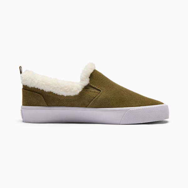 Chaussures à enfiler en sherpa Bari Comfort Femme, Wild Willow-PUMA White, extralarge