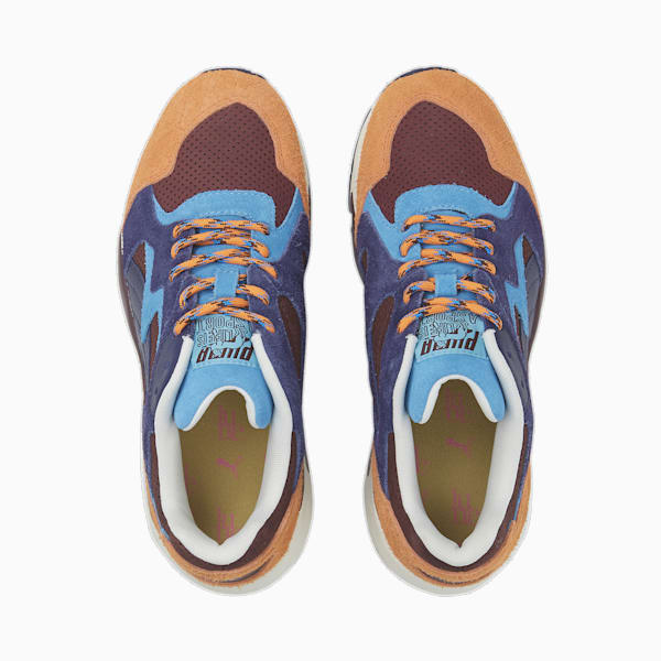 ウィメンズ バスケットボール PUMA x JUNE AMBROSE キーピングスコア プリベイル スニーカー, Aubergine-Patriot Blue