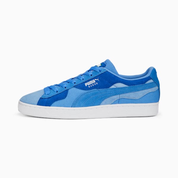 Suede Camowave Earth Sneakers, Dusky Blue-Blue Glimmer-Day Dream