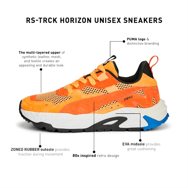 RS-Trck Horizon Unisex Sneakers, Orange Brick-Clementine, extralarge-IND