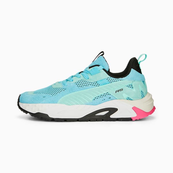 RS-Trck Horizon Unisex Sneakers, Hero Blue-Electric Peppermint, extralarge-IND