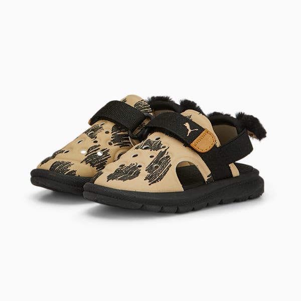 Evolve PUMA Mates Alternative Closure Sandals Baby, Granola-PUMA Black-PUMA Gold, extralarge-GBR