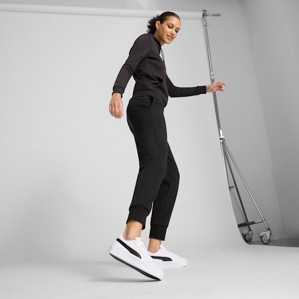 Smash Platform v3 Women's Sneakers, PUMA White-PUMA Black-PUMA Gold, extralarge