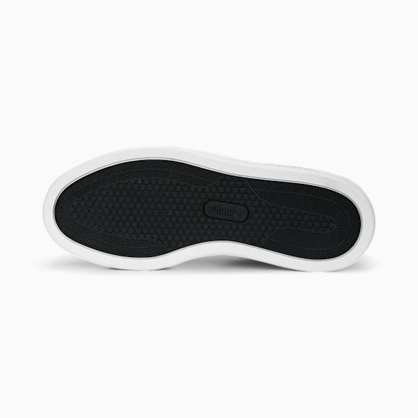 Tenis Smash Platform V3 para mujer, PUMA White-PUMA Black-PUMA Gold, extralarge