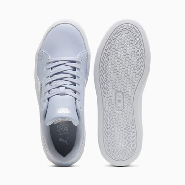 Smash Platform v3 Women's Sneakers, Cool Weather-PUMA White-PUMA Silver, extralarge