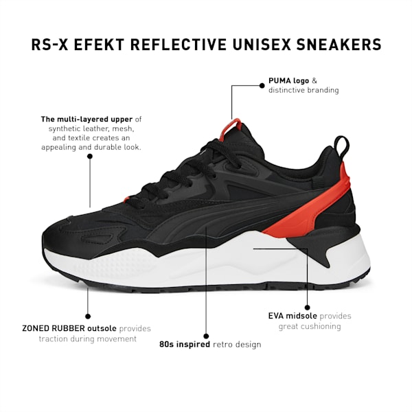 RS-X Efekt Reflective Unisex Sneakers, PUMA Black-Warm Earth, extralarge-IDN