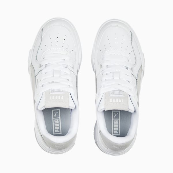 CA Pro Glitch Big Kids' Sneakers, PUMA White-Harbor Mist-Feather Gray, extralarge