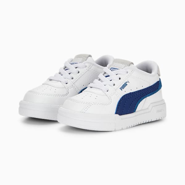 CA Pro Glitch Toddlers' Shoes, PUMA White-Lake Blue-Feather Gray, extralarge