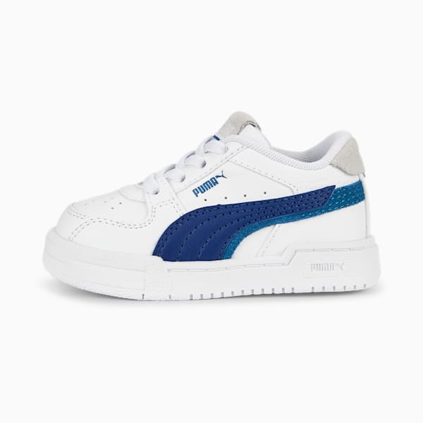 CA Pro Glitch Toddlers' Shoes, PUMA White-Lake Blue-Feather Gray, extralarge