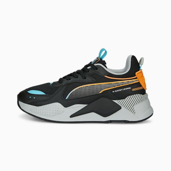 RS-X 3D Sneakers Youth, PUMA Black-Harbor Mist