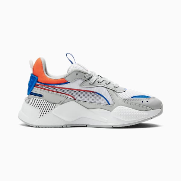 Tenis juveniles RS-X 3D, PUMA White-Cool Light Gray, extralarge