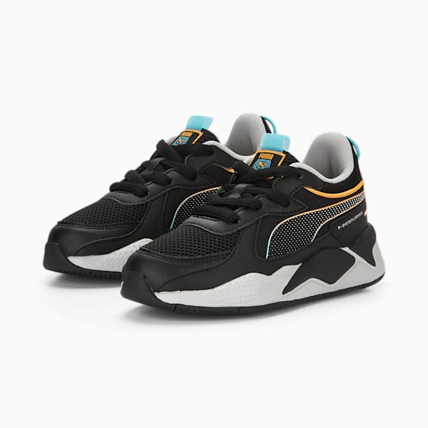 Zapatos RS-X 3D para niños pequeños, PUMA Black-Harbor Mist