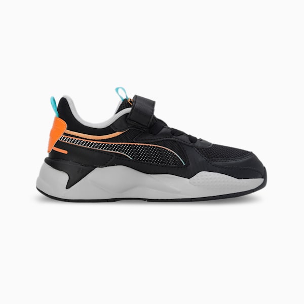 RS-X 3D Kids' Sneakers, PUMA Black-Harbor Mist, extralarge-IND