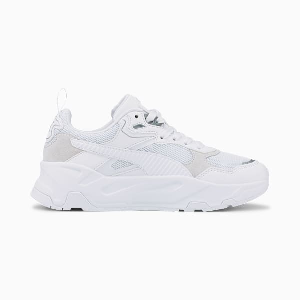 Trinity Shoes Youth, PUMA White-PUMA White-PUMA Silver, extralarge