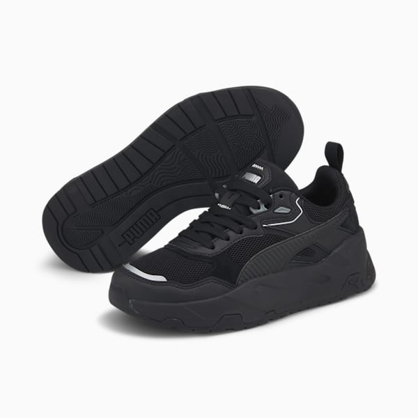 Tenis juveniles Trinity, PUMA Black-PUMA Black-PUMA Silver, extralarge