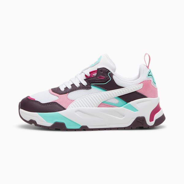 Sneakers F1® Trinity Enfant et adolescent, Midnight Plum-PUMA White-Mint-Mauved Out, extralarge