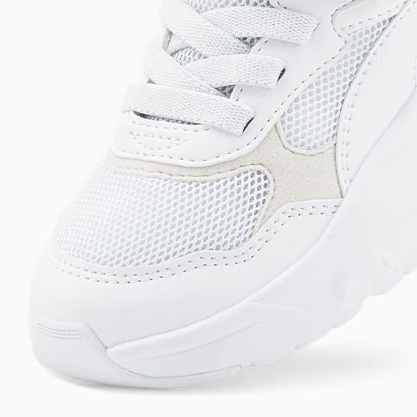 Trinity Little Kids' Sneakers, PUMA White-PUMA White-PUMA Silver, extralarge