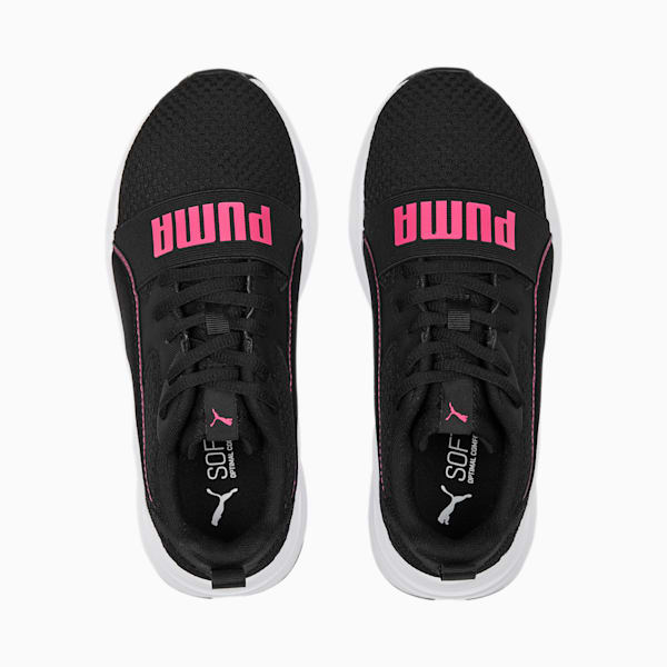Wired Run Pure Shoes Youth, PUMA Black-Glowing Pink, extralarge-GBR