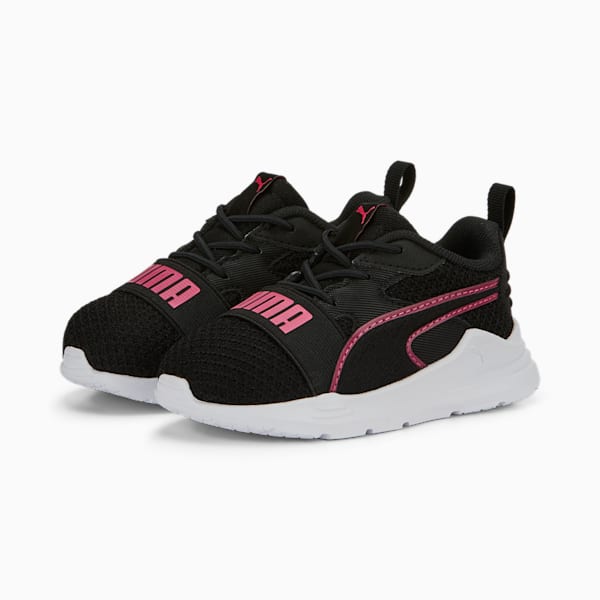 Wired Run Pure AC Shoes Baby, PUMA Black-Glowing Pink, extralarge-GBR
