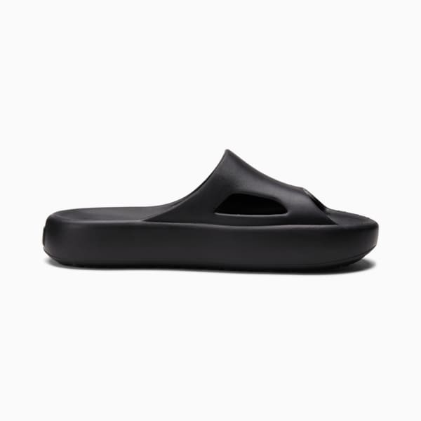 Shibui Cat Big Kids' Slides, Puma Black-Puma Black, extralarge