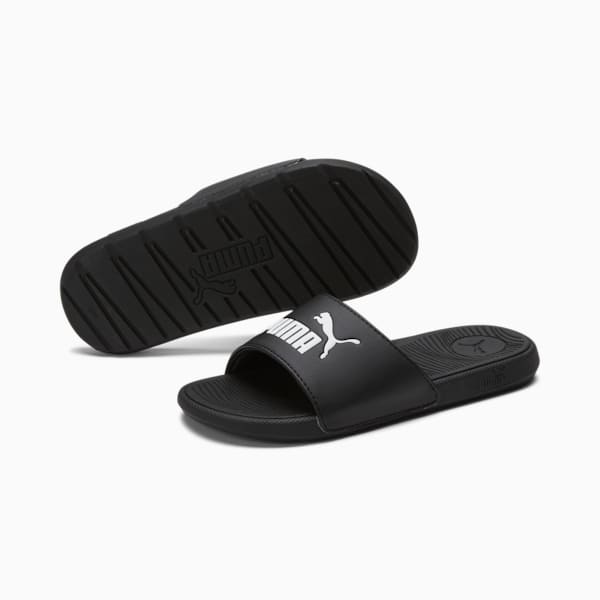 Cool Cat 2.0 Big Kids' Sandals, PUMA Black-PUMA White, extralarge