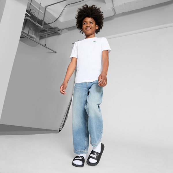 Cool Cat 2.0 Big Kids' Sandals, PUMA Black-PUMA White, extralarge
