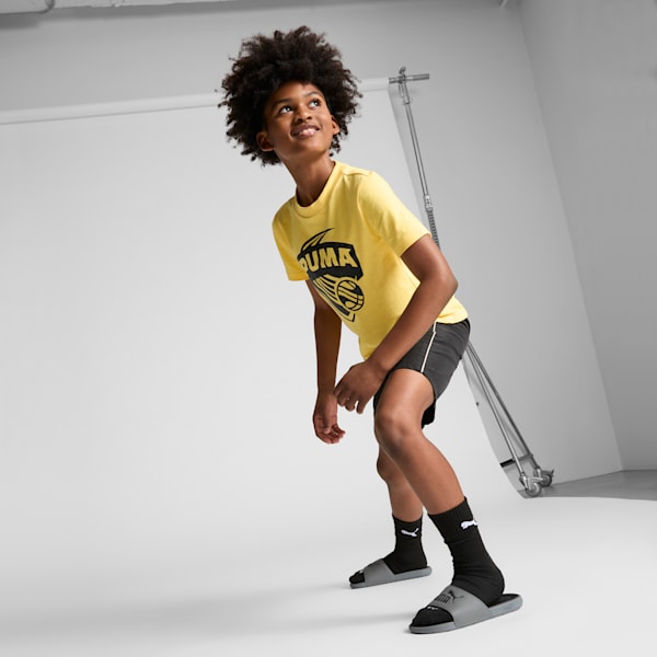 Cool Cat 2.0 Big Kids' Sandals, Cool Dark Gray-PUMA Black, extralarge