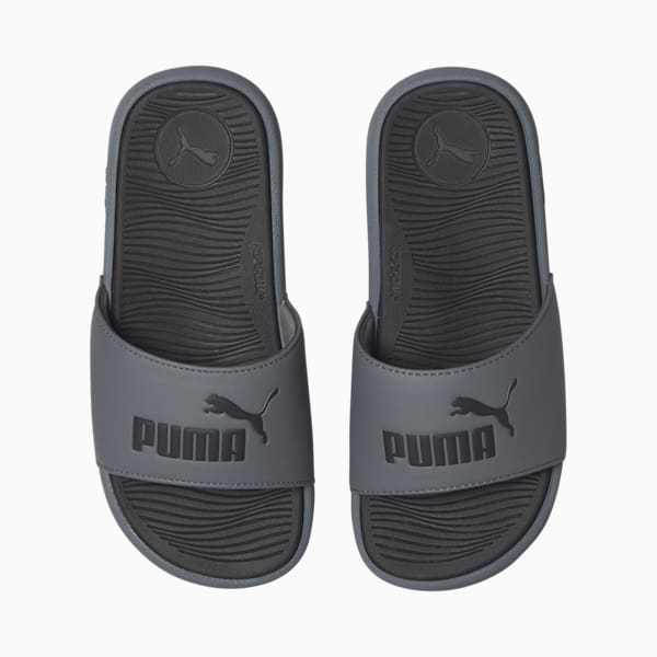 Cool Cat 2.0 Big Kids' Sandals, Cool Dark Gray-PUMA Black, extralarge