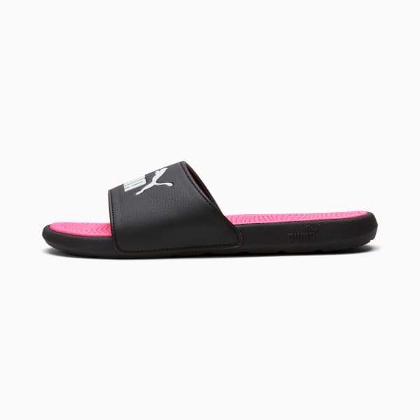Cool Cat 2.0 Sandals Youth, PUMA Black-PUMA White-KNOCKOUT PINK, extralarge