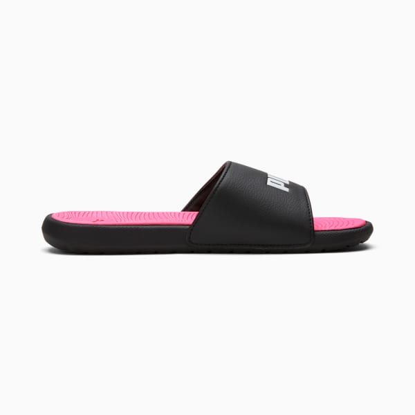 Cool Cat 2.0 Sandals Youth, PUMA Black-PUMA White-KNOCKOUT PINK, extralarge