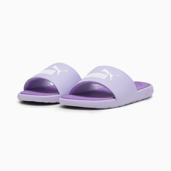 Cool Cat 2.0 Big Kids' Sandals, Vivid Violet-PUMA White-Purple Pop, extralarge